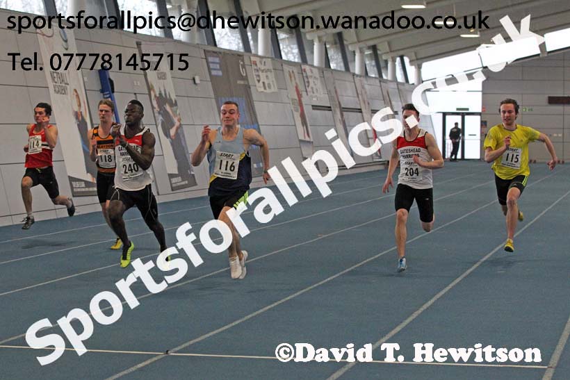 60 metres, North Eastern Indoor Champs. Photo: David T. Hewitson/Sports for All Pics